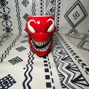 Marvel Venom Coffee Mug Monster Face Spider Man Red 16 oz Excellent‎ 2015
